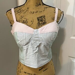 Striped Crop Top